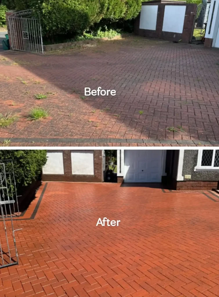 brick driveway cleaning in Las Vegas