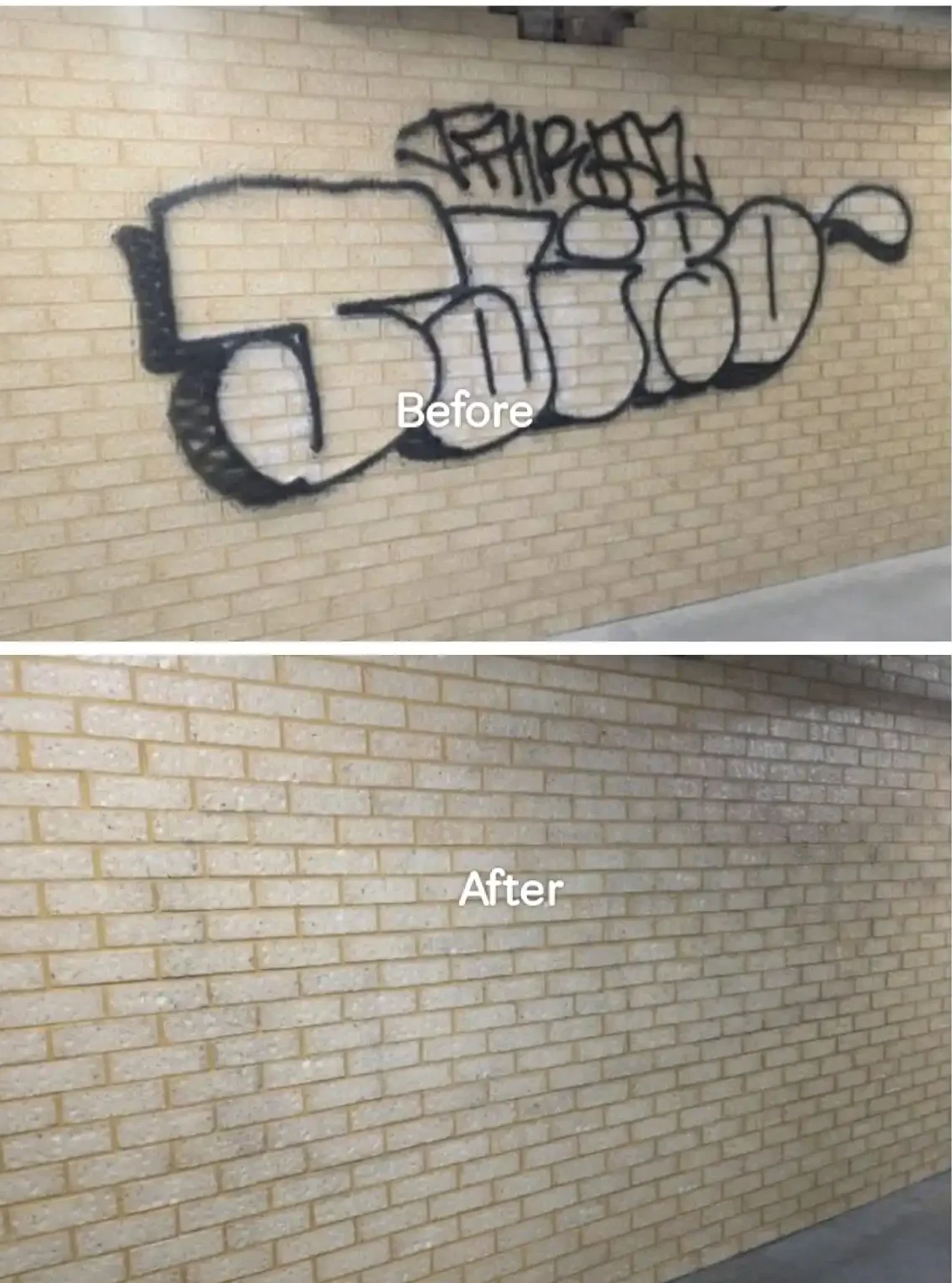 graffiti removal from concrete